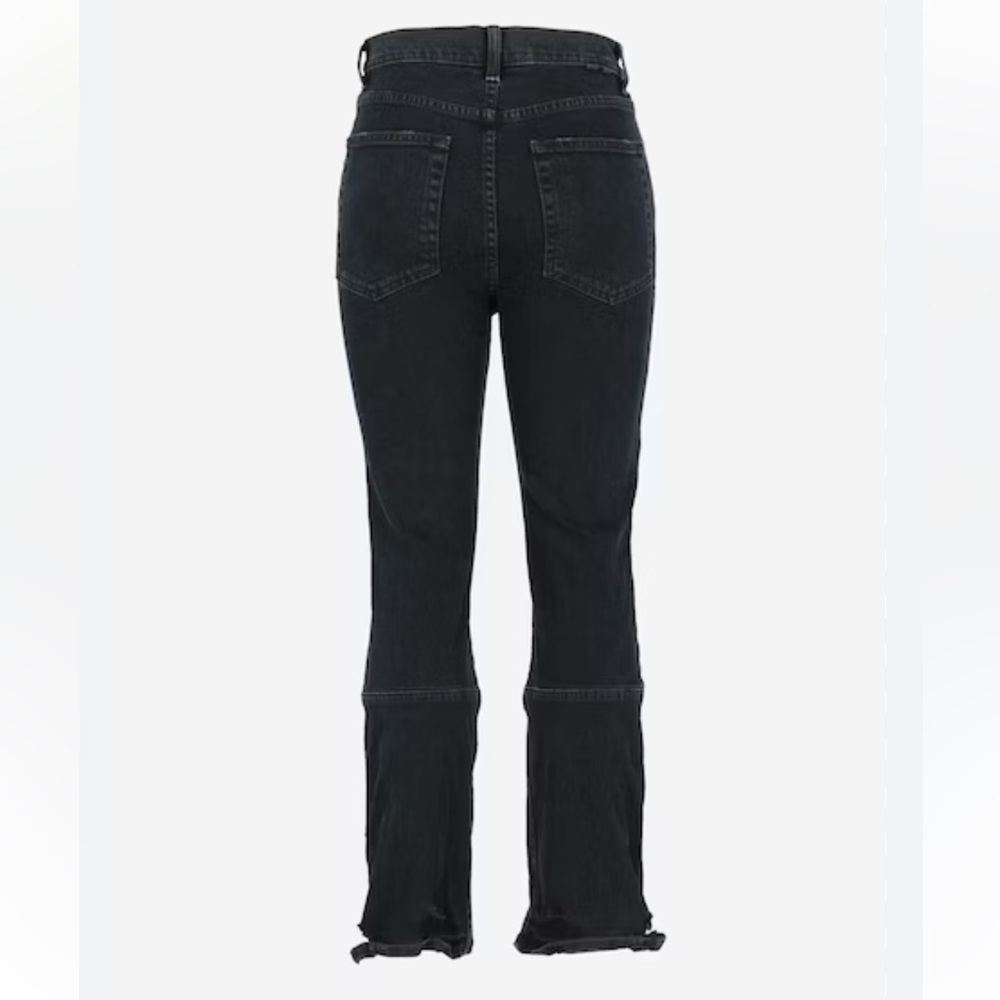 Proenza Schouker high waist cropped flare black wash jean GUC